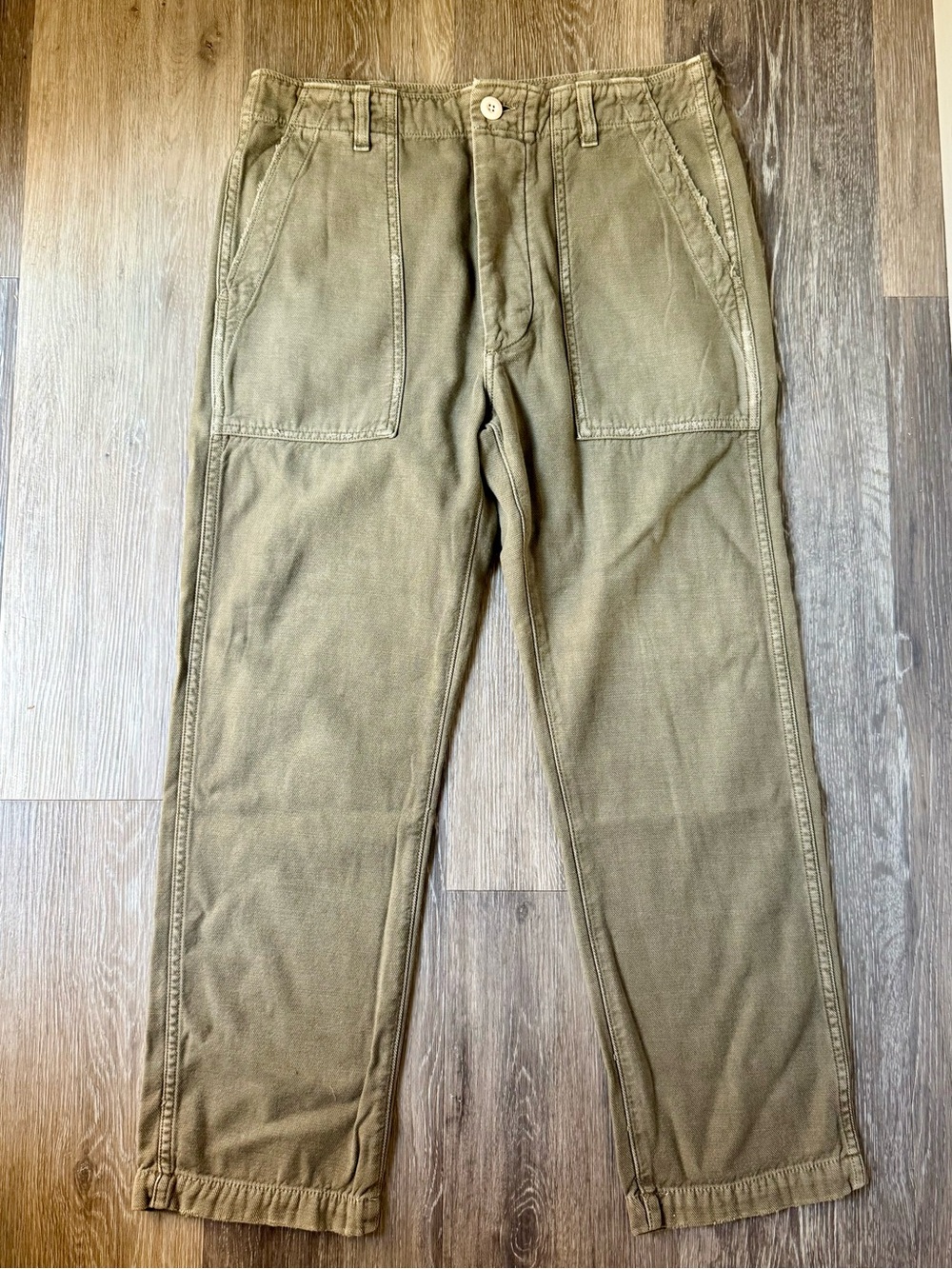 AMO Olive Green Army Pant Utility Trousers Size 28